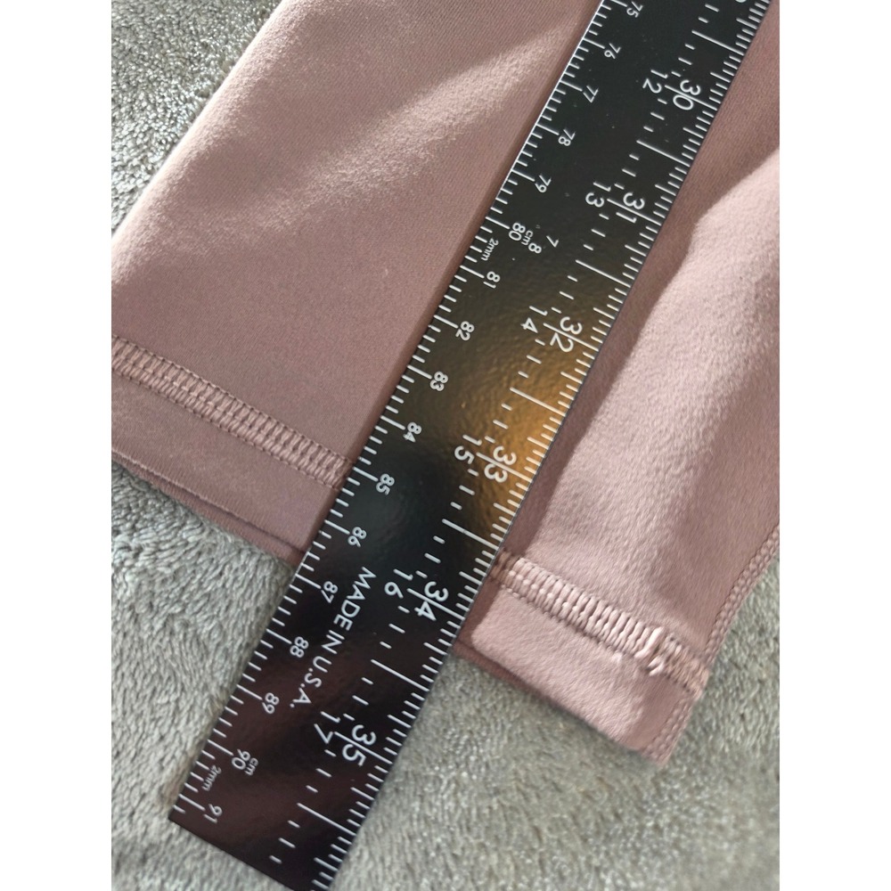 Fabletics PowerHold High Waisted Lattice Back Leggings Mauve XL Purple Pink - Picture 8 of 8